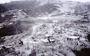 Effects of pyroclastic flows in Plymouth